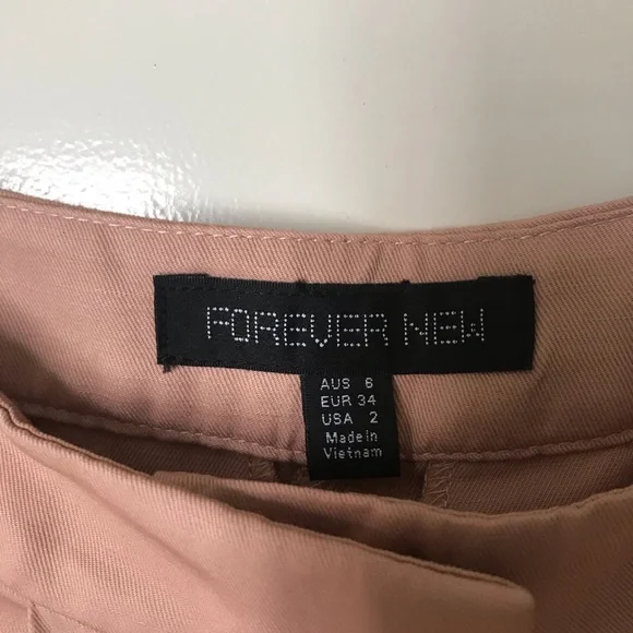 FOREVER NEW Pink Tapered Pants with Scalloped Edging XS $30 (RRP $80) ๐๏ธ๐ - Picture 2 of 5